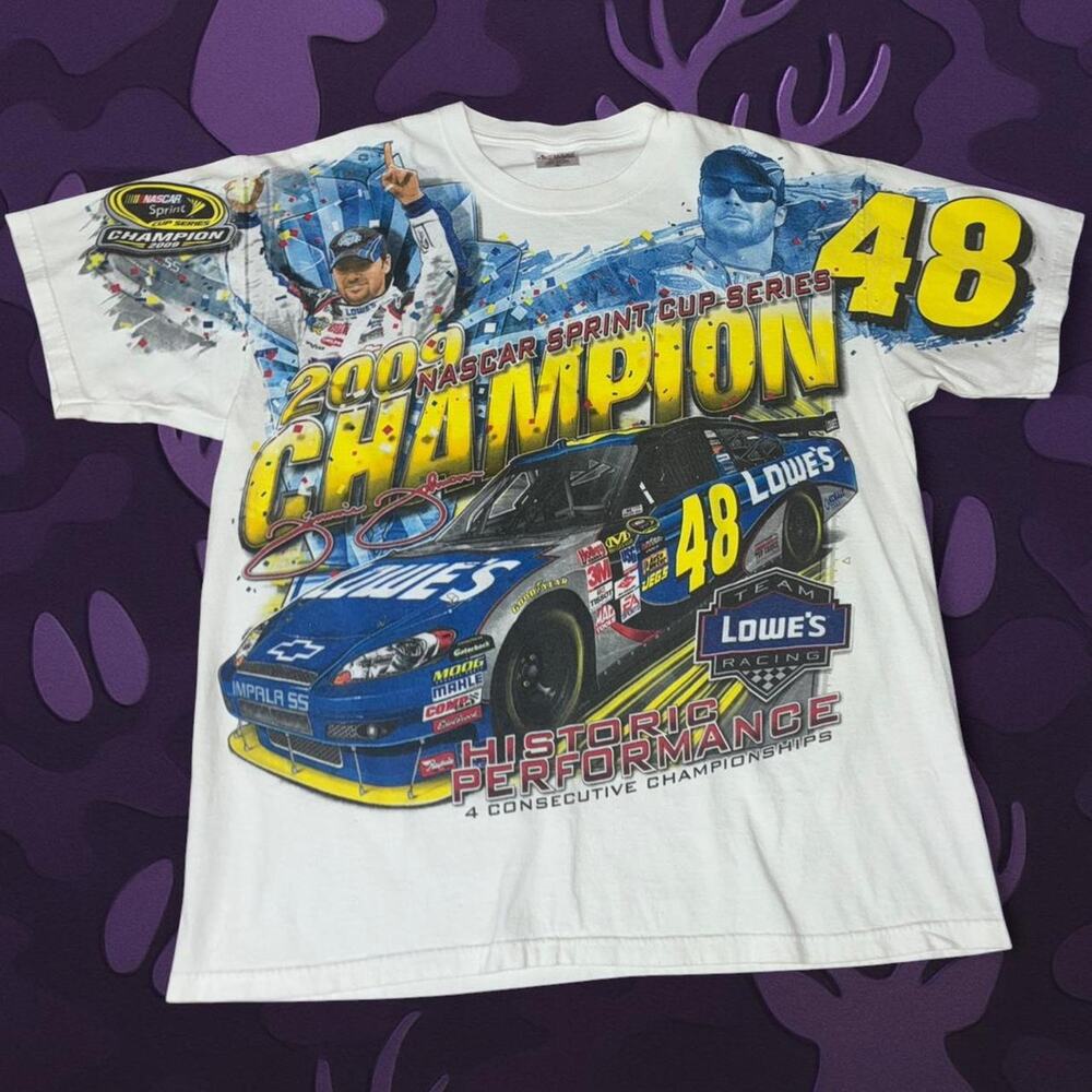 Jimmie Johnson 2009 NASCAR Champion T-Shirt size XL